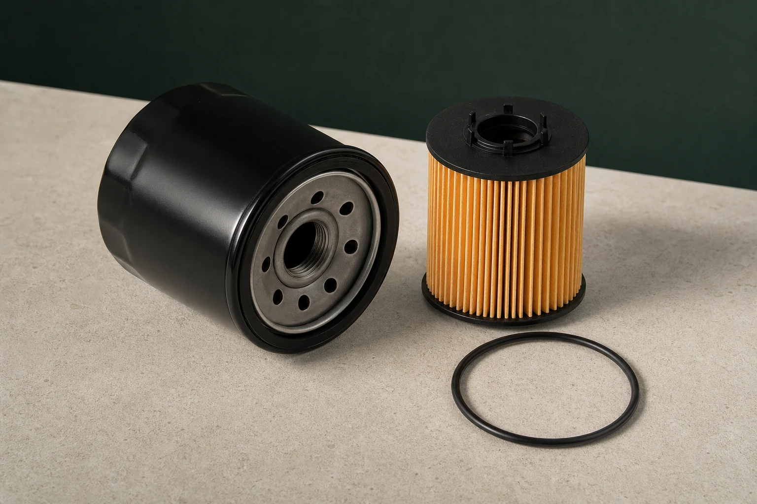 Unbranded spin-on oil filter, cartridge element and sealing O-ring