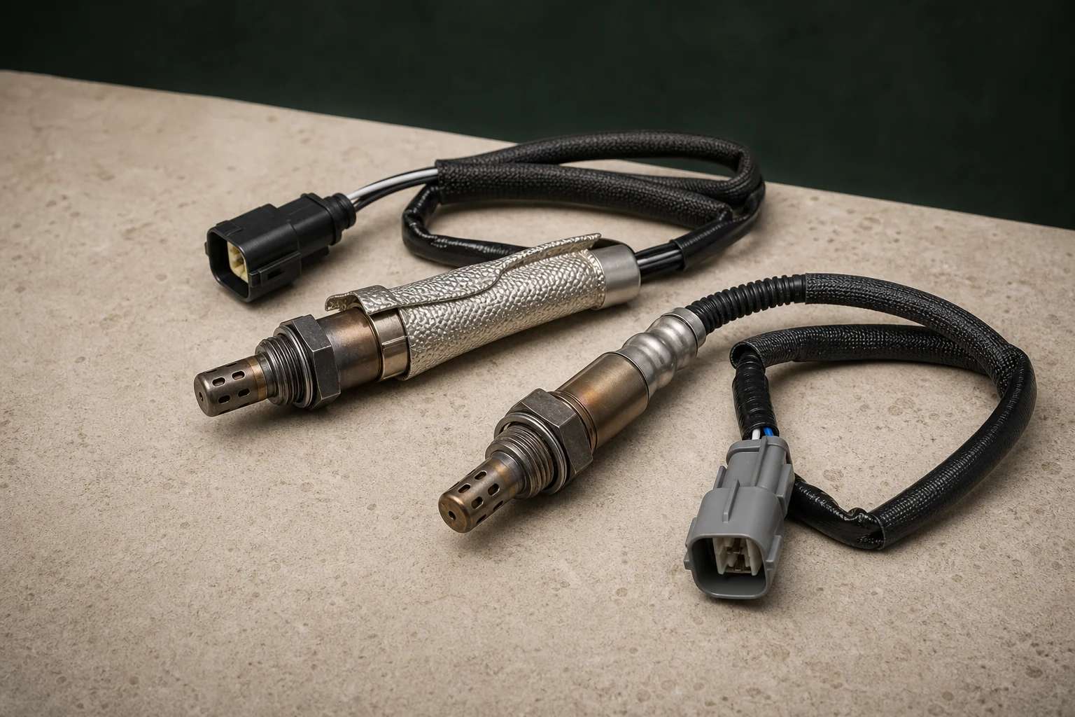 Unbranded oxygen and air-fuel sensors with different leads and connectors